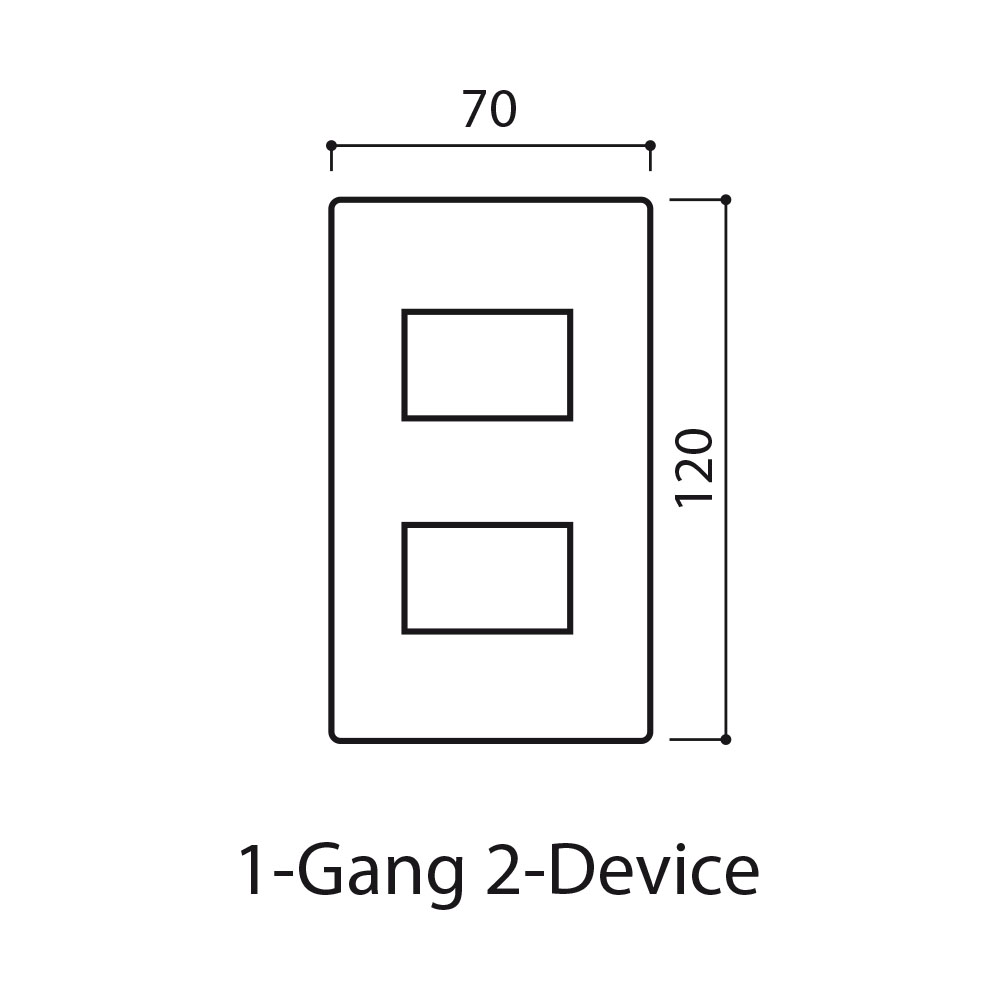Panasonic Wide Color - Mặt 2 Thiết bị - Màu Đen Ánh Kim | WEV68020MB